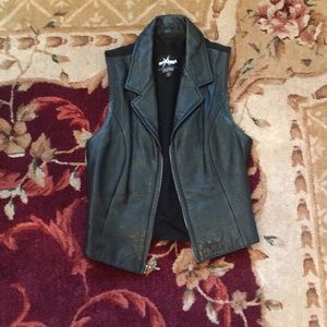 Leather vest size XS